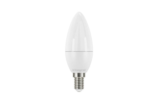 CANDLE BULB E14 806LM 6.5W 2700K NON-DIMM 240 BEAM FROSTED INTEGRAL - ILCANDE14NC054