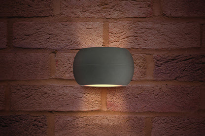 OUTDOOR DECORATIVE WALL LIGHT LUXSTONE IP54 320LM 8.5W 3000K UP/DOWN LIGHT DARK GREY INTEGRAL - ILDEA014