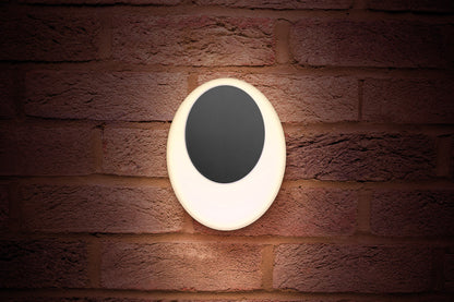 OUTDOOR DECORATIVE WALL LIGHT GEOLUX IP65 620LM 13W 4000K OMNI DIRECTIONAL DARK GREY INTEGRAL - ILDEA021