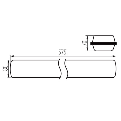 LED dustproof lighting fitting MAH LED HI