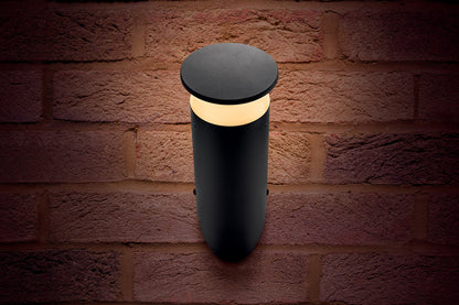 OUTDOOR DECORATIVE WALL LIGHT BOUGH IK08 IP65 420LM 9W 3000K OMNI DIRECTIONAL DARK GREY INTEGRAL - ILDEB031