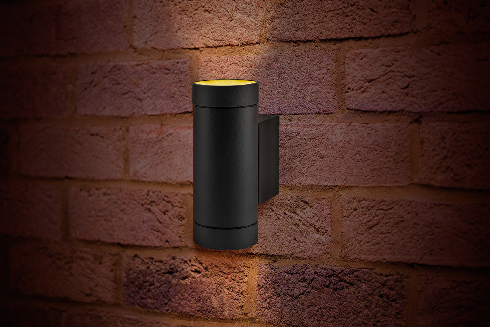 OUTDOOR DECORATIVE WALL LIGHT VERSARI IP54 2 * GU10 UP AND DOWN LIGHT DARK GREY INTEGRAL - ILDEB033