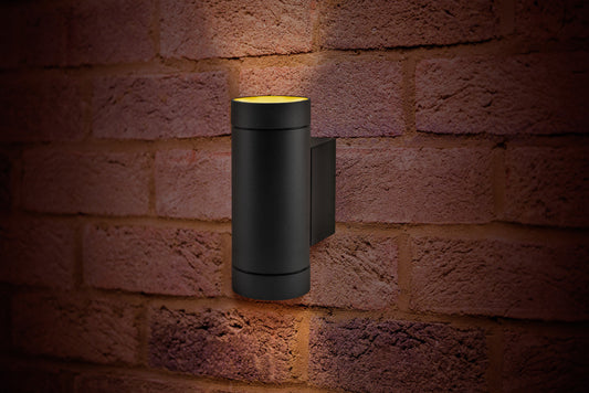 OUTDOOR DECORATIVE WALL LIGHT VERSARI IP54 2 * GU10 UP AND DOWN LIGHT DARK GREY INTEGRAL - ILDEB033