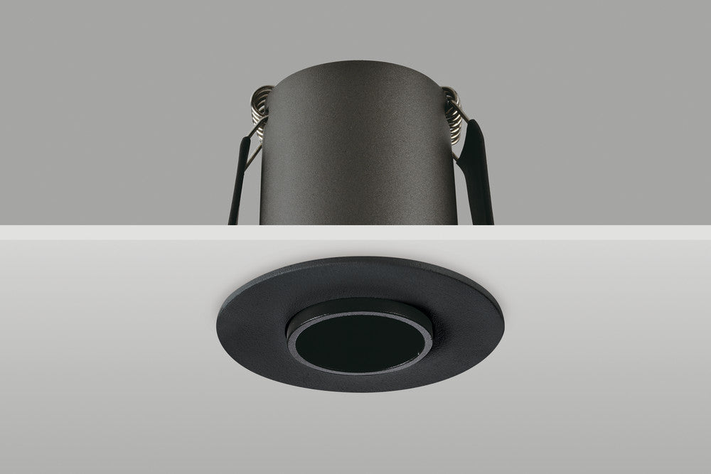 HI-BRITE DOWNLIGHT 45MM CUTOUT 9W 550LM 63LM/W 4000K 30 BEAM NON-DIMM FINISH-A BLACK INTEGRAL - ILDL45K006