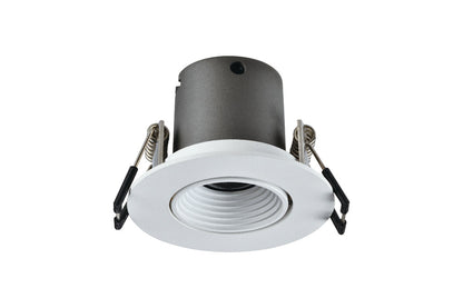 MINI TILTABLE DOWNLIGHT 50MM CUTOUT 3.3W 170LM 52LM/W 4000K 15 BEAM NON-DIM FINISH-F WHITE INTEGRAL - ILDL50J007