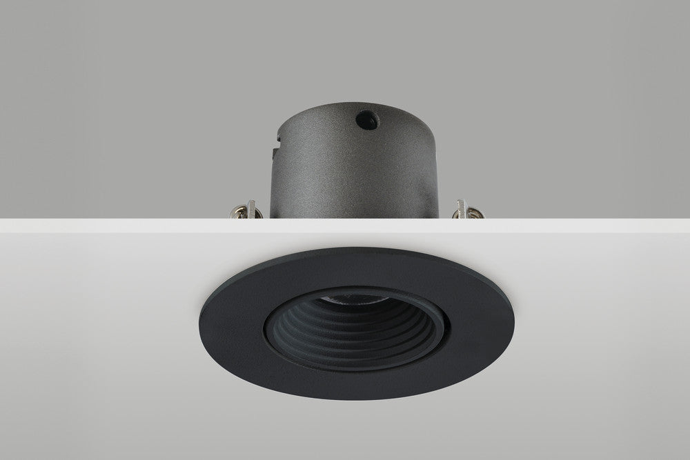 MINI TILTABLE DOWNLIGHT 50MM CUTOUT 3.3W 170LM 52LM/W 4000K 15 BEAM NON-DIM FINISH-F BLACK INTEGRAL - ILDL50J008
