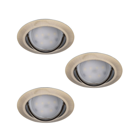 A set of recessed downlights with a light source (included) TRIBIS II