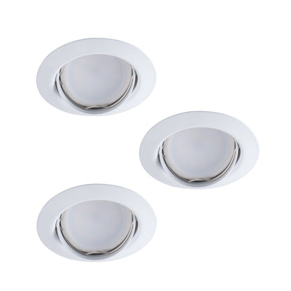 A set of recessed downlights with a light source (included) TRIBIS II