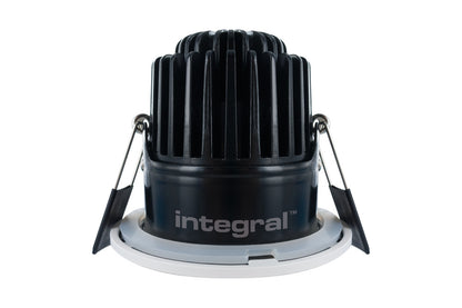 LUXFIRE FIRE RATED DOWNLIGHT 70MM CUTOUT IP65 410LM 6W 3000K 36 BEAM DIMMABLE 68LM/W WHITE INTEGRAL - ILDLFR70A001