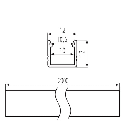 Aluminium profile PROFILO F