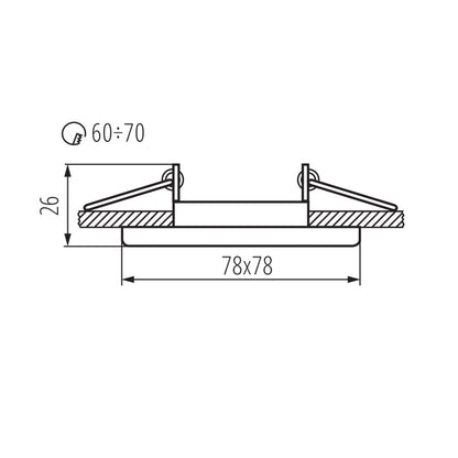 Ring for spotlight fittings NESTA
