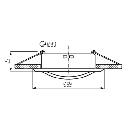 Ring for spotlight fittings ALOR