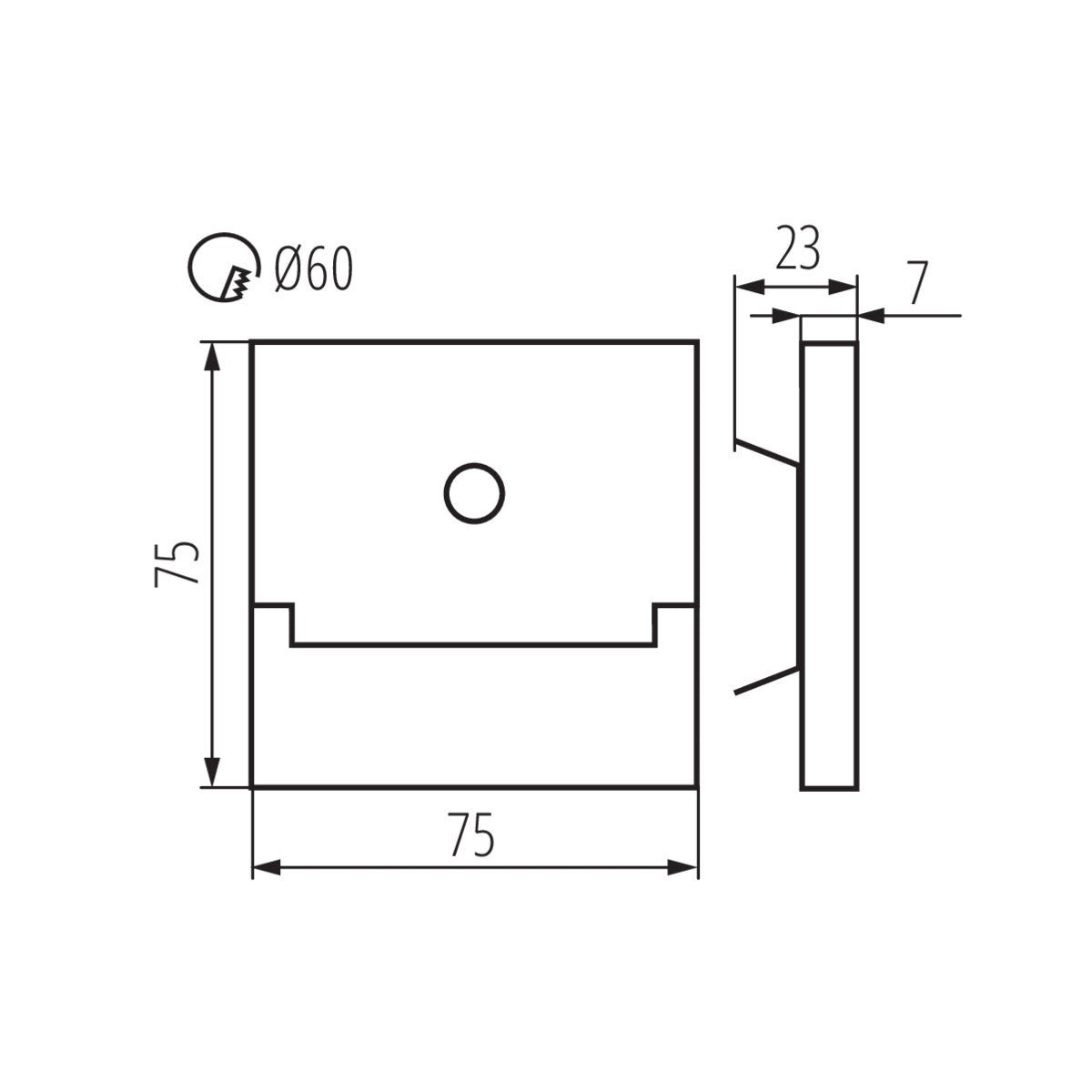 Staircase LED light fitting SABIK