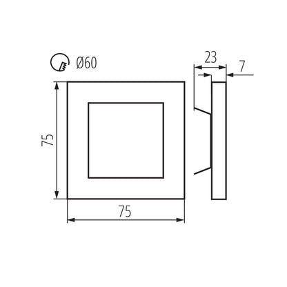 Staircase LED light fitting APUS LED
