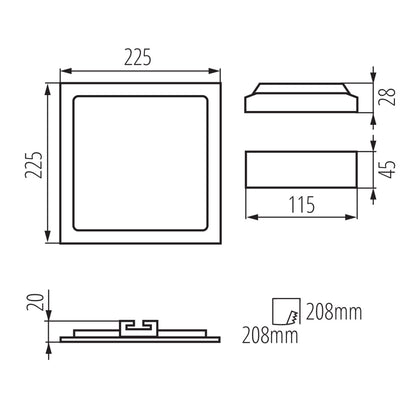 Downlight fitting KATRO V2LED