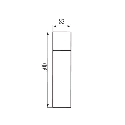 Garden light fitting with replaceable light source VADRA