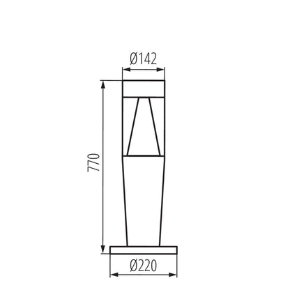 Architectural lighting with replaceable source of light INVO TR