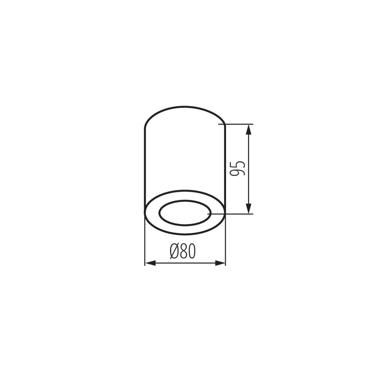 Ceiling-mounted spotlight fitting SANI IP44