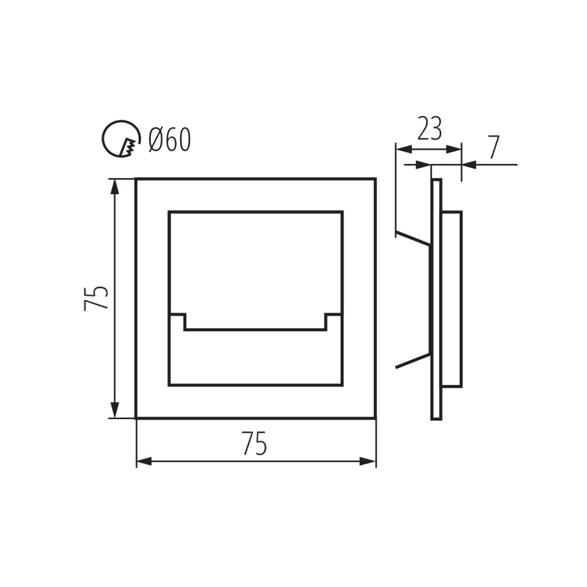 Staircase LED light fitting SABIK LED