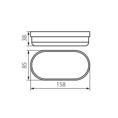 Bulkhead fixture TOLU LED