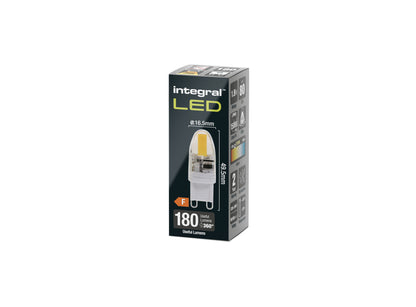 G9 BULB 180LM 1.9W 2700K NON-DIMM 300 BEAM CLEAR INTEGRAL - ILG9NC007