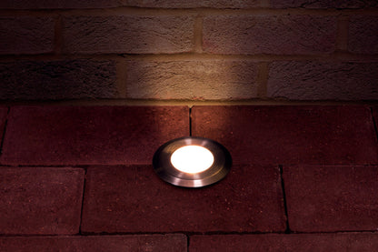 OUTDOOR IN GROUND UPLIGHT WITH H2O STOP IP67 290LM 4.5W 3000K UPLIGHT 35° STAINLESS STEEL INTEGRAL - ILGDA002