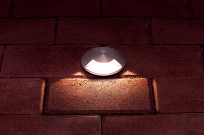 OUTDOOR IN GROUND UPLIGHT WITH H2O STOP IP67 45LM 4.5W 3000K PATHLIGHT 1 WAY BRUSHED ALUMINIUM INTEGRAL - ILGDA003