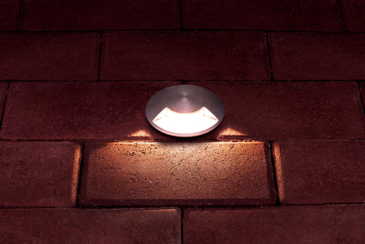 OUTDOOR IN GROUND UPLIGHT WITH H2O STOP IP67 45LM 4.5W 3000K PATHLIGHT 1 WAY BRUSHED ALUMINIUM INTEGRAL - ILGDA003
