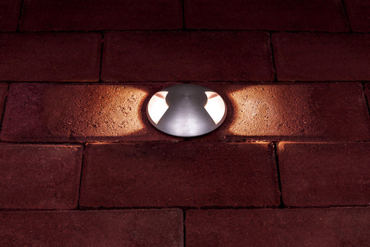 OUTDOOR IN GROUND UPLIGHT WITH H2O STOP IP67 52LM 4.5W 3000K PATHLIGHT 2 WAY BRUSHED ALUMINIUM INTEGRAL - ILGDA004