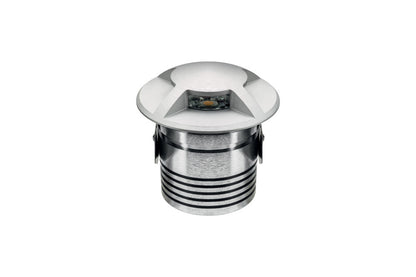 OUTDOOR IN GROUND UPLIGHT WITH H2O STOP IP67 115LM 4.5W 3000K PATHLIGHT 4 WAY BRUSHED ALUMINIUM INTEGRAL - ILGDA005