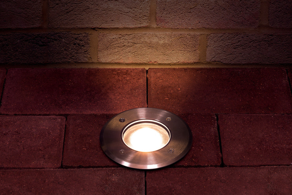 OUTDOOR IN GROUND UPLIGHT WITH H2O STOP IP67 800LM 10.2W 3000K UPLIGHT 35° STAINLESS STEEL WITH H2O STOP INTEGRAL - ILGDA006