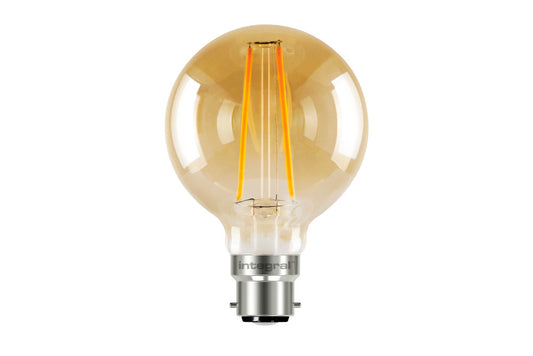 SUNSET GLOBE G80 B22 170LM 2.5W 1800K NON-DIMM 300 BEAM AMBER INTEGRAL - ILGLOBB22N002