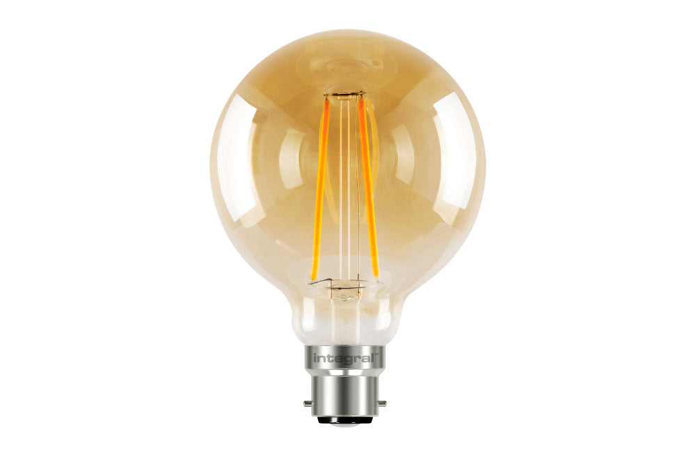 SUNSET GLOBE G95 B22 170LM 2.5W 1800K NON-DIMM 300 BEAM AMBER INTEGRAL - ILGLOBB22N004