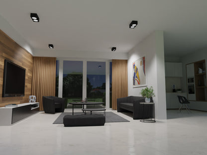 Ceiling-mounted spotlight fitting TUBEO ES