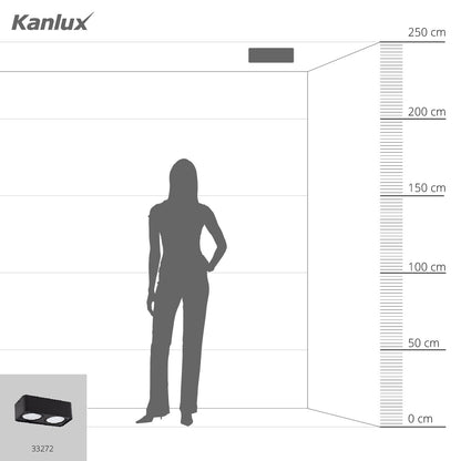 Ceiling-mounted spotlight fitting TUBEO ES