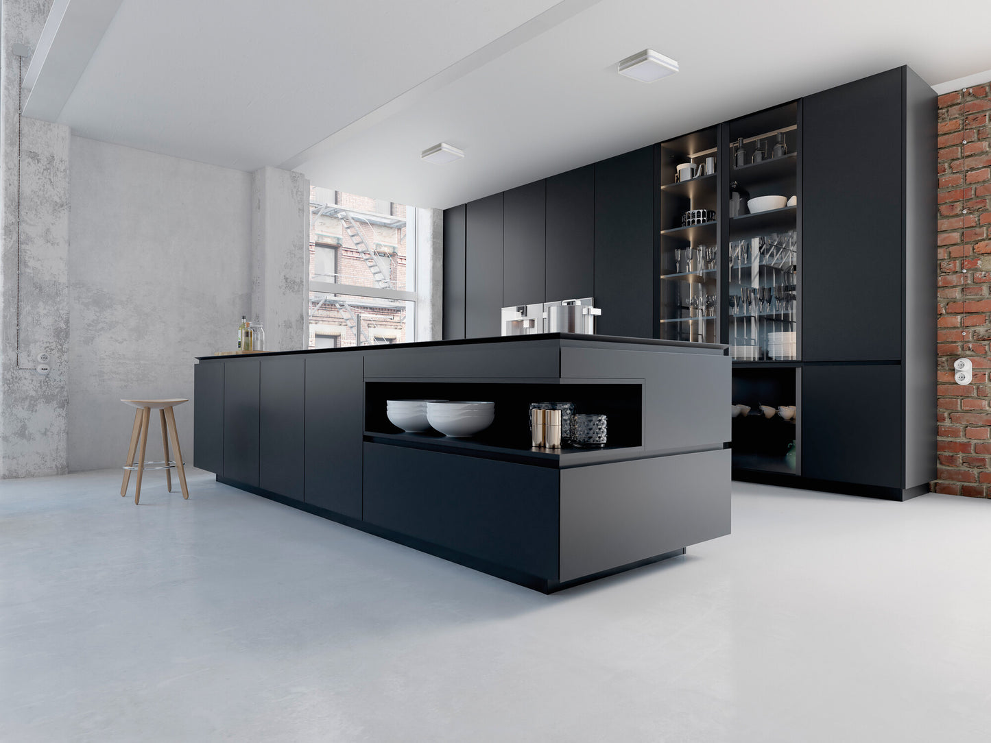 Ceiling-mounted LED light fitting BENO LED