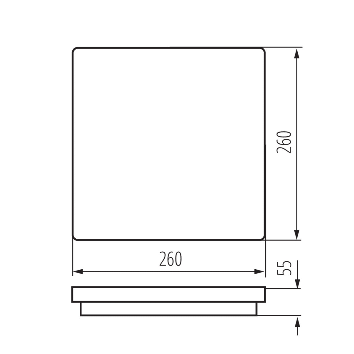 Ceiling-mounted LED light fitting BENO LED