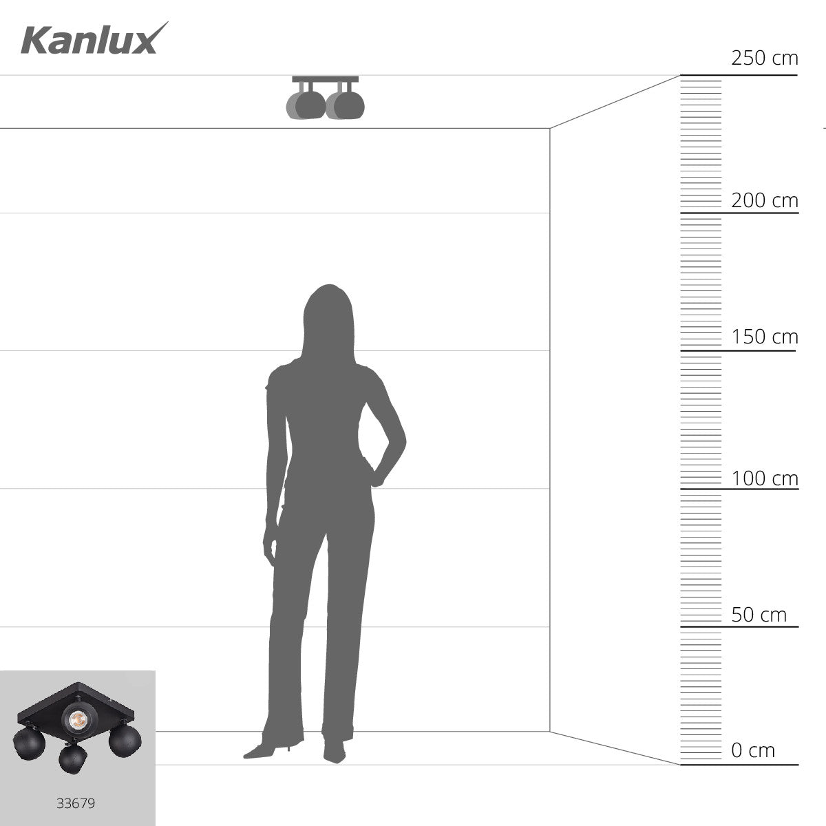 Wall & ceiling lighting fitting GALOBA