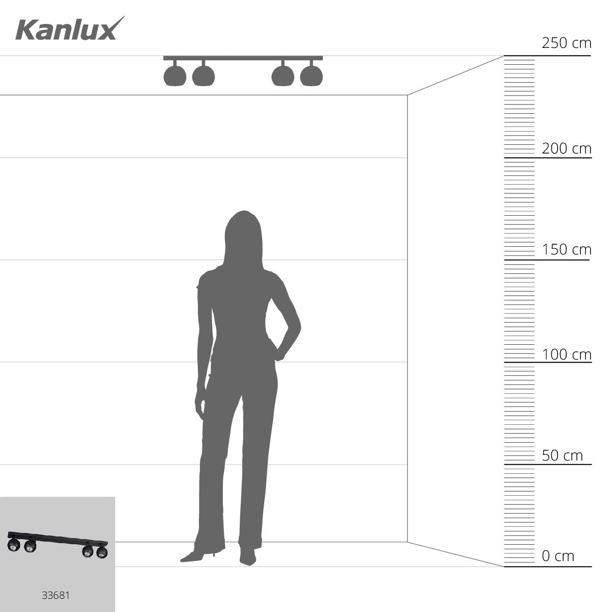 Wall & ceiling lighting fitting GALOBA