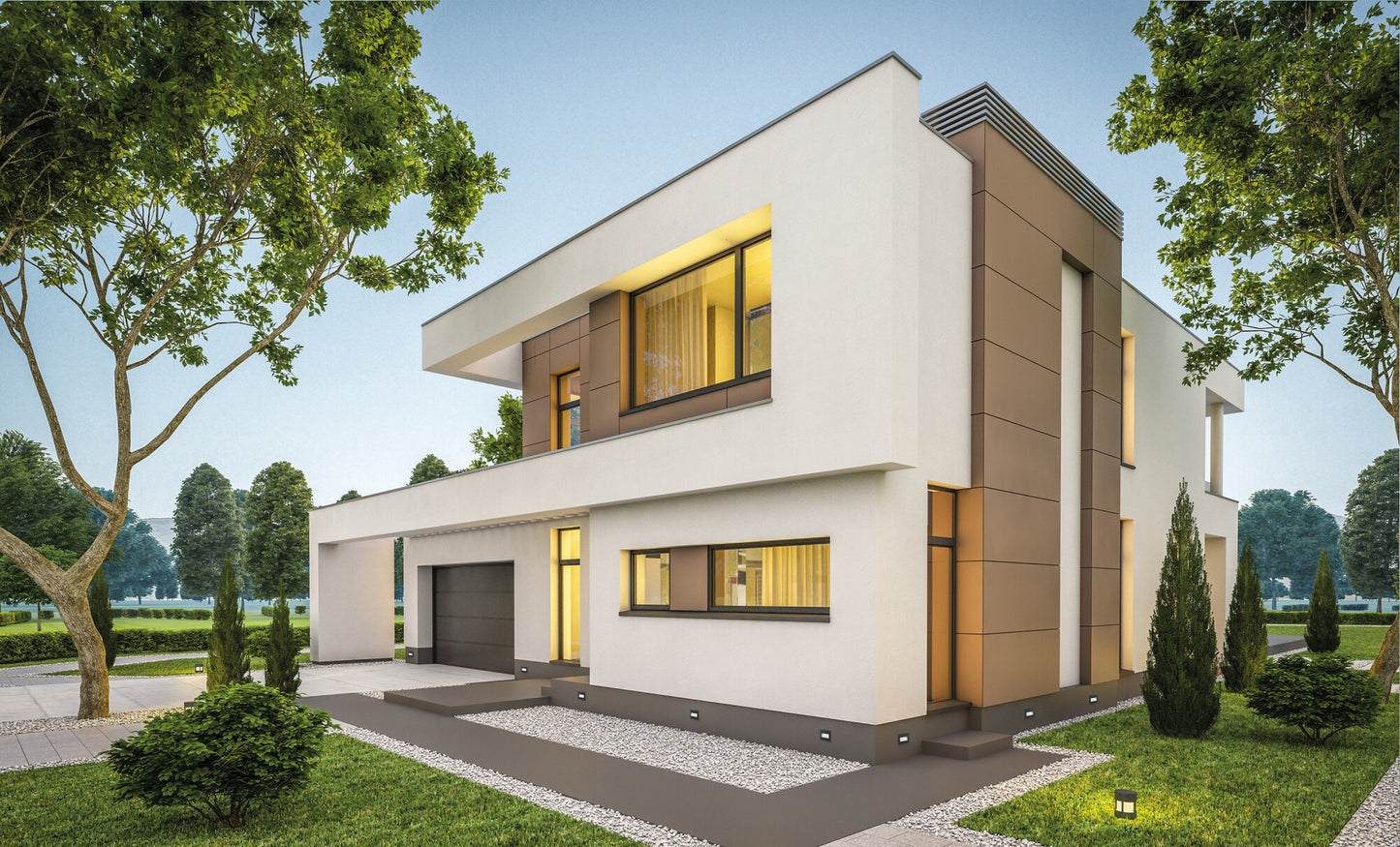 Recessed light fitting GLASI LED