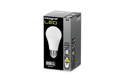 GLS BULB E27 806LM 7W 2700K DIMMABLE 240 BEAM FROSTED INTEGRAL - ILGLSE27DC084