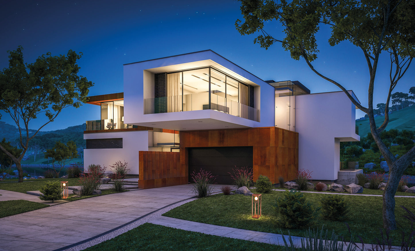 Garden light fitting with replaceable light source VIMO