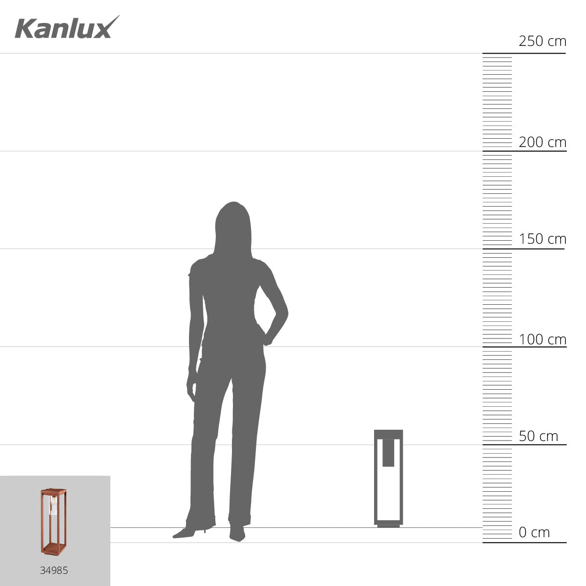 Garden light fitting with replaceable light source VIMO