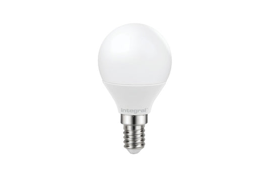 GOLF BALL BULB E14 470LM 4.9W 2700K DIMMABLE 240 BEAM FROSTED INTEGRAL - ILGOLFE14DC044