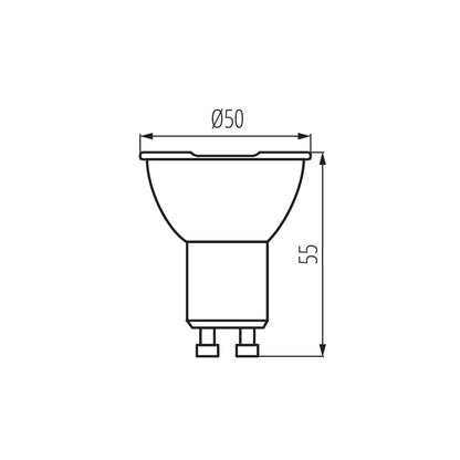 LED light source IQ-LED GU10 4,9W