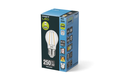 OMNI FILAMENT GOLF BALL BULB E27 250LM 1.8W 2700K NON-DIMM 330 BEAM CLEAR INTEGRAL - ILGOLFE27NC001