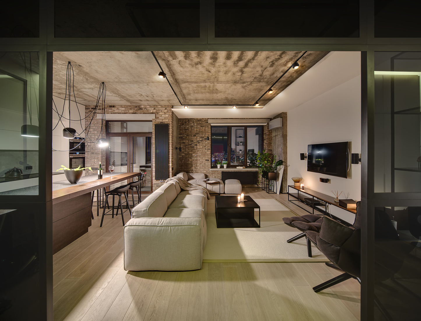 Rail-mounted projector BTLW LED