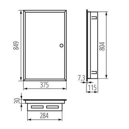 Metal distribution board KP-DB-I-MF