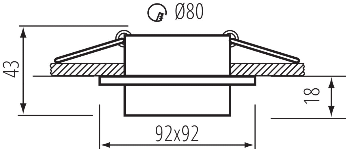 Ring for spotlight fittings LONVI