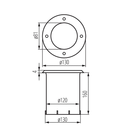 In-ground lighting fitting BERG AD